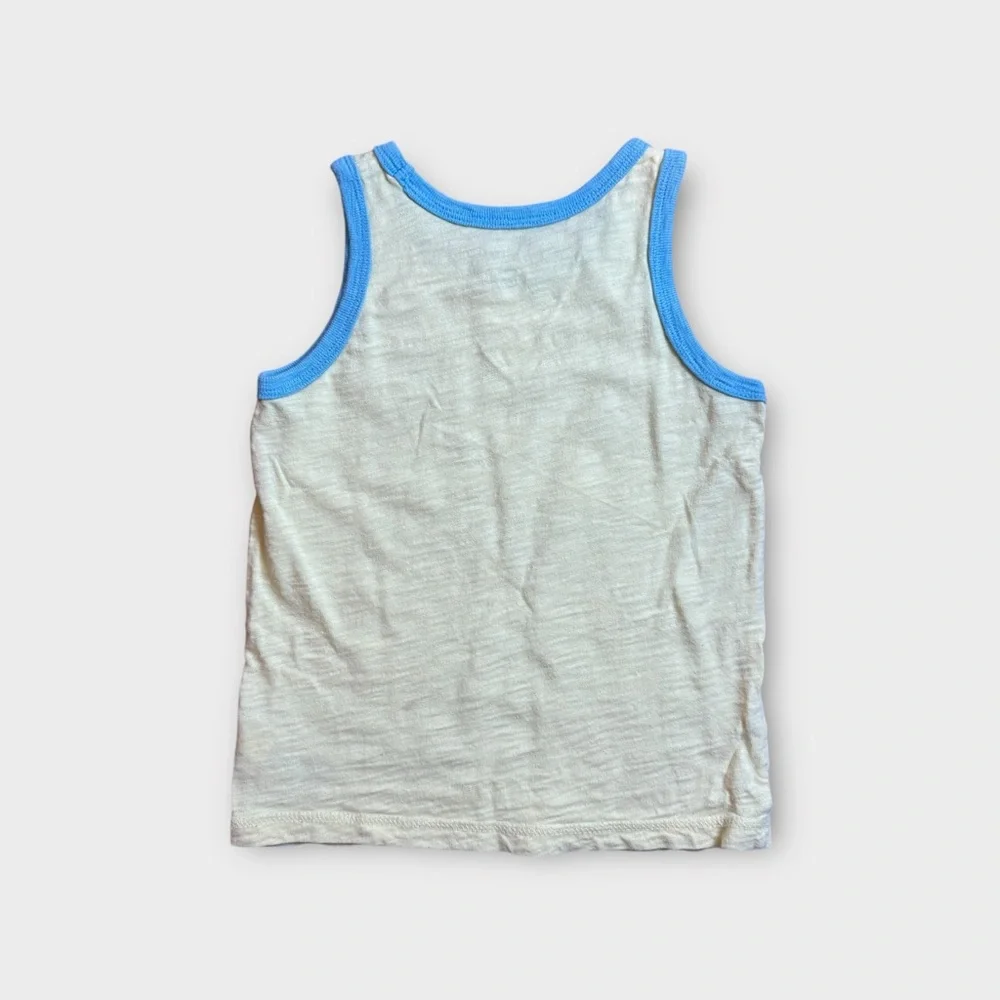 Gap x Disney Brave The Waves Mickey Mouse Surf Yellow & Blue Tank Top